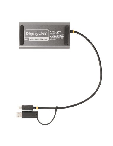StarTech.com Adattatore da USB-C a HDMI - Convertitore da USB tipo C o A a 2x HDMI per laptop - 4K 60Hz 100W Power Delivery