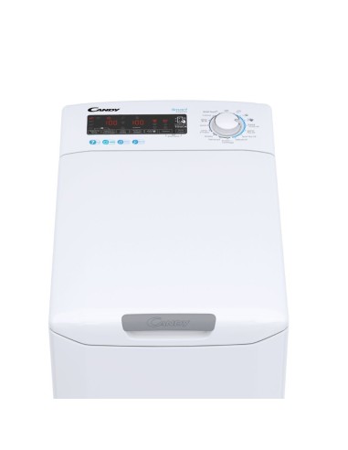 Candy Smart Inverter CSTG 47TMV5 1-11 lavatrice Caricamento dall'alto 7 kg 1400 Giri min Bianco