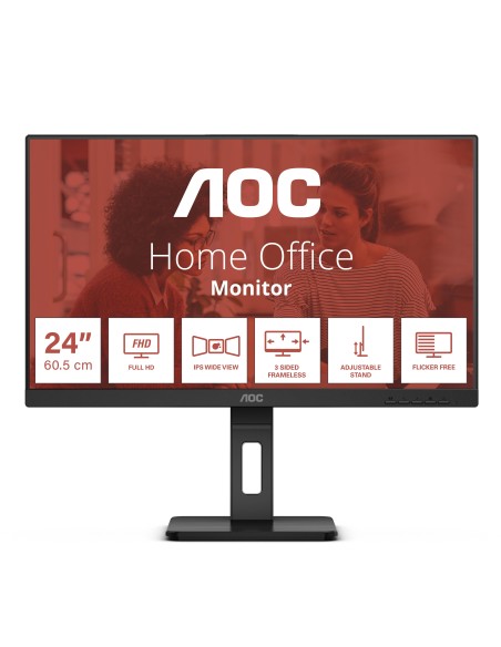 AOC E3 24E3QAF Monitor PC 61 cm (24") 1920 x 1080 Pixel Nero