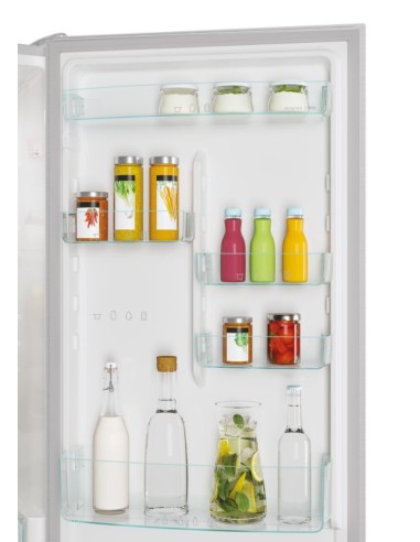 Candy Fresco CCE3T620ES frigorifero con congelatore Libera installazione 377 L E Argento