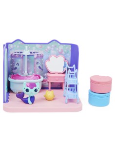 Gabby's Dollhouse , La sala da bagno di Siregatta, mini playset stanze della casa, giochi per bambini dai 3 anni in su