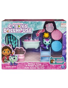 Gabby's Dollhouse , La sala da bagno di Siregatta, mini playset stanze della casa, giochi per bambini dai 3 anni in su 2