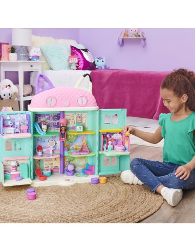 Gabby's Dollhouse , La camera da letto di Cuscigatta, mini playset stanze della casa, giochi per bambini dai 3 anni in su