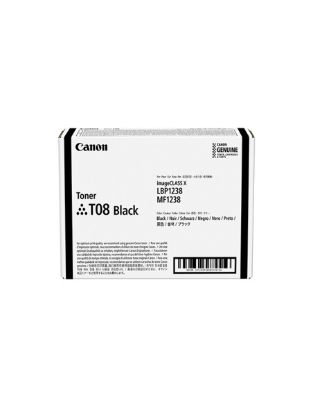 Canon TONER T08 BLACK cartuccia toner 1 pz Originale Nero