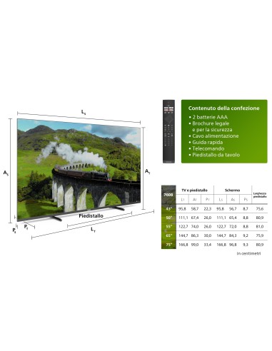 Philips Smart TV 7608 55“ 4K Ultra HD Dolby Vision e Dolby Atmos