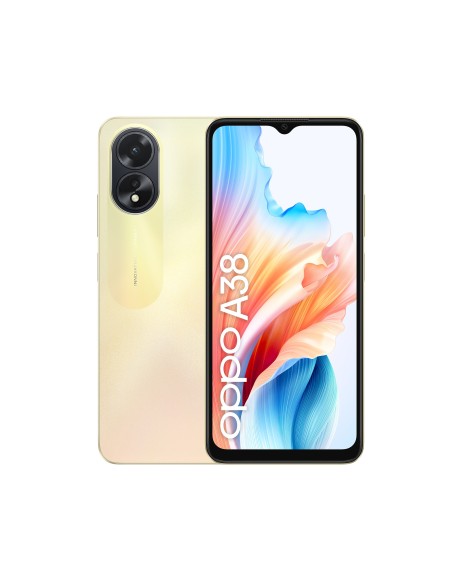 OPPO A38 Smartphone, AI Doppia Fotocamera 50+2MP, Selfie 5MP, Display 6.56” 90HZ LCD HD+, Batteria 5000mAh, RAM 4 (Esp