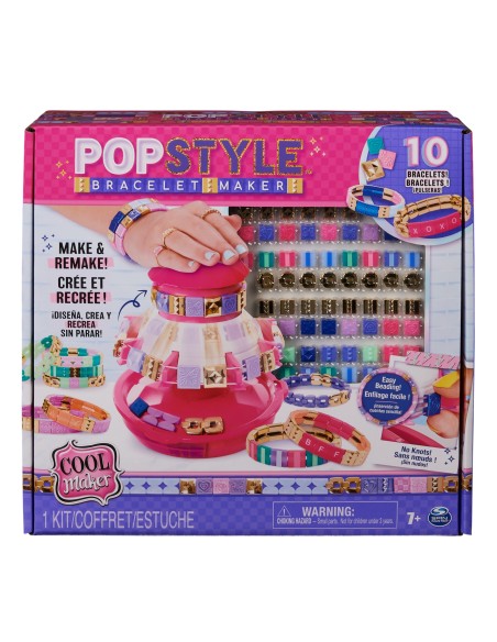Cool Maker , Macchina Crea Braccialetti, con 170 Perline alla Moda e 20 Elastici, Crea fino a 10 Braccialetti. Giochi per