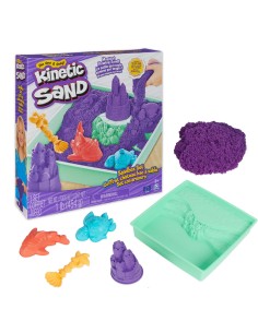 Kinetic Sand , Playset Castelli di Sabbia, Sabbia cinetica con Vaschetta, Sabbia Magica, Sabbia Colorata a Sorpresa 454gr, 3 2