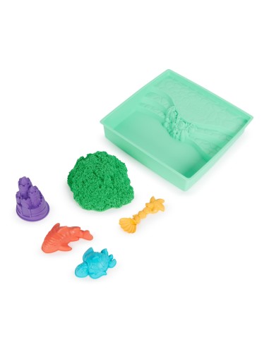 Kinetic Sand , Playset Castelli di Sabbia, Sabbia cinetica con Vaschetta, Sabbia Magica, Sabbia Colorata a Sorpresa 454gr, 3