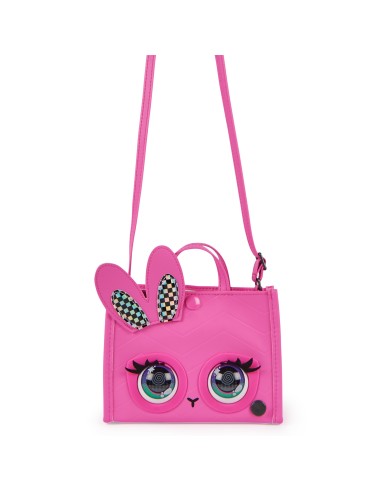 Purse Pets BORSETTA Tote Perfect in versione coniglietto | borsetta interattiva per bambina con oltre 30 suoni e reazioni,