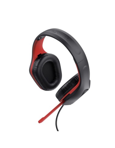 Trust GXT 415S ZIROX Auricolare Cablato A Padiglione Giocare Nero, Rosso