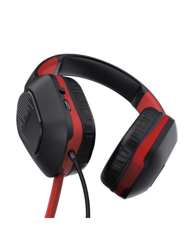 Trust GXT 415S ZIROX Auricolare Cablato A Padiglione Giocare Nero, Rosso