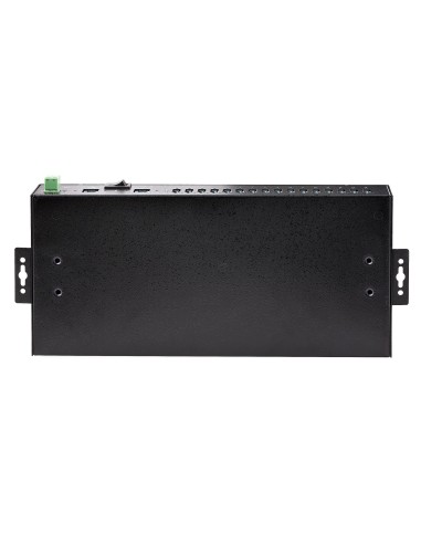 StarTech.com Hub USB 3.0 Alimentato a 16 Porte - Multipresa USB-A Industriale 5Gbps Installabile a Muro Rack DIN - Protezione