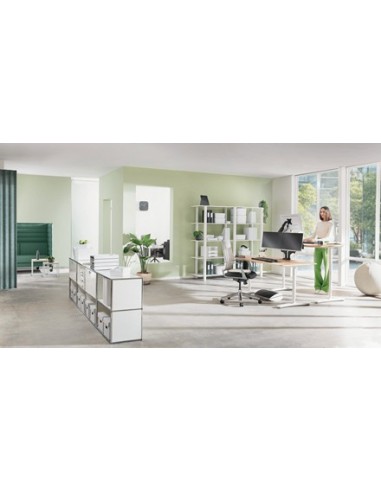 Leitz Ergo Adjustable Monitor Stand 68,6 cm (27") Grigio Scrivania