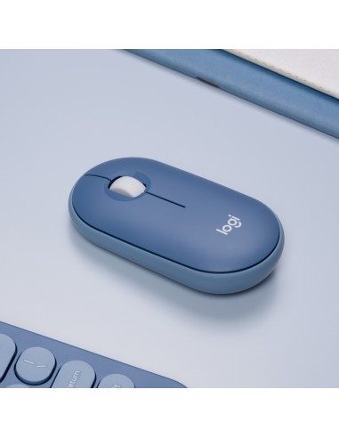 Logitech Pebble M350 mouse Ambidestro RF senza fili + Bluetooth Ottico 1000 DPI