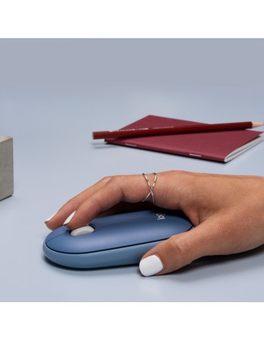 Logitech Pebble M350 mouse Ambidestro RF senza fili + Bluetooth Ottico 1000 DPI