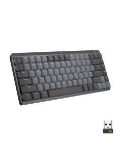 Logitech MX Mini Mechanical tastiera RF senza fili + Bluetooth QWERTY US International Grafite, Grigio