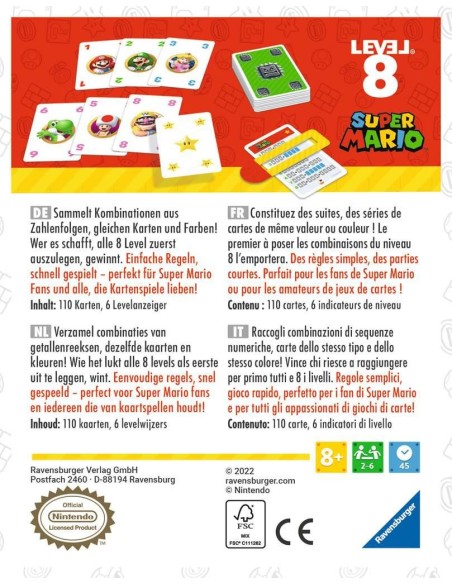 Ravensburger Super Mario Level 8 Carta da gioco