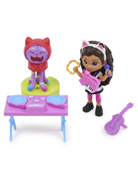 Gabby's Dollhouse , Mini set Karaoke, con Gabby e Dj Catnip, giochi per bambini dai 3 anni in su