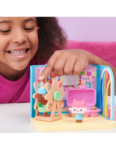 Gabby's Dollhouse , Stanza Baby Box Craft-a-riffic con il personaggio gatto Baby Scatola, accessori, mobili e scatole con