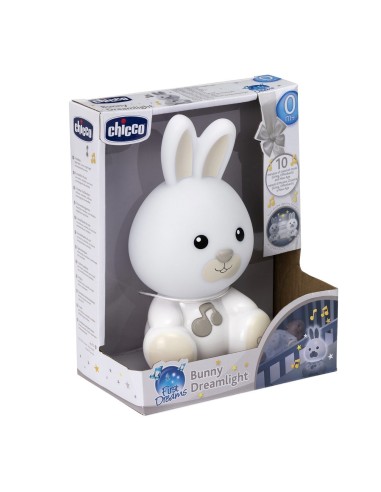 Chicco First Dreams Bunny Dreamlight luce da notte per bambino Libera installazione Bianco LED