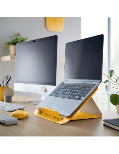 Leitz Ergo Cosy Supporto per computer portatile Giallo 43,2 cm (17")