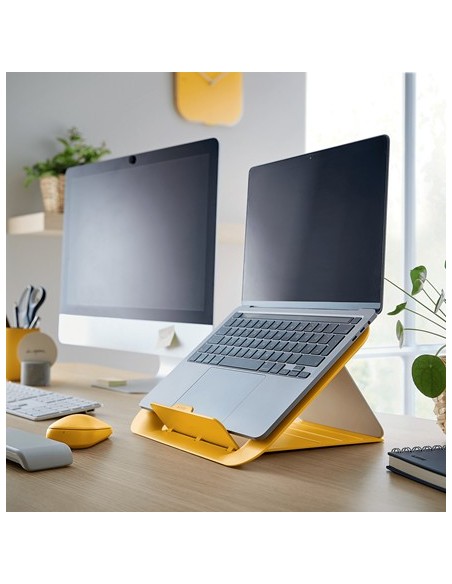 Leitz Ergo Cosy Supporto per computer portatile Giallo 43,2 cm (17")