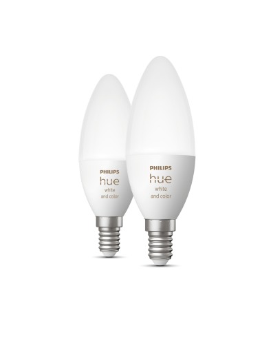 Philips Hue White and Color ambiance 2 Lampadine Smart E14 25 W