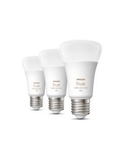 Philips Hue White and Color ambiance 3 Lampadine Smart E27 60 W 2
