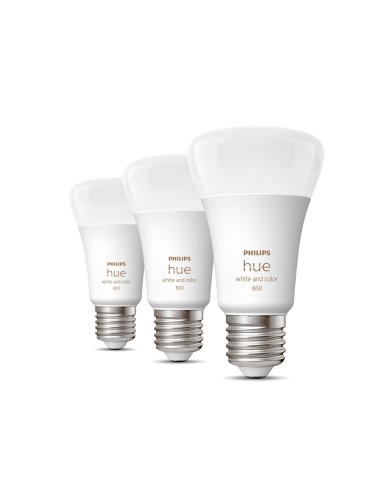 Philips Hue White and Color ambiance 3 Lampadine Smart E27 60 W