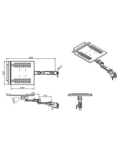 Lindy 40699 supporto per laptop Argento 2