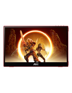 AOC 16G3 Monitor PC 39,6 cm (15.6") 1920 x 1080 Pixel Nero, Rosso 2