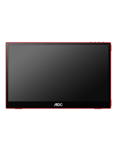 AOC 16G3 Monitor PC 39,6 cm (15.6") 1920 x 1080 Pixel Nero, Rosso