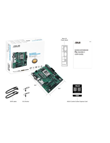 ASUS PRO A620M-C-CSM AMD A620 Presa di corrente AM5 micro ATX