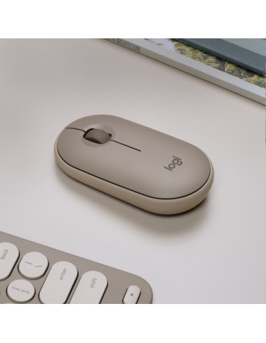 Logitech Pebble M350 mouse Ambidestro RF senza fili + Bluetooth Ottico 1000 DPI