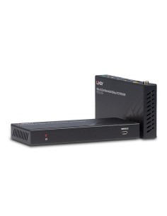 Lindy 38217 moltiplicatore AV Trasmettitore e ricevitore AV Nero