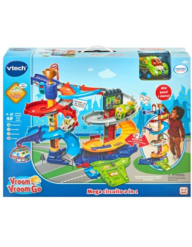 VTech Vroom Vroom Go - Mega Circuito 2 in 1