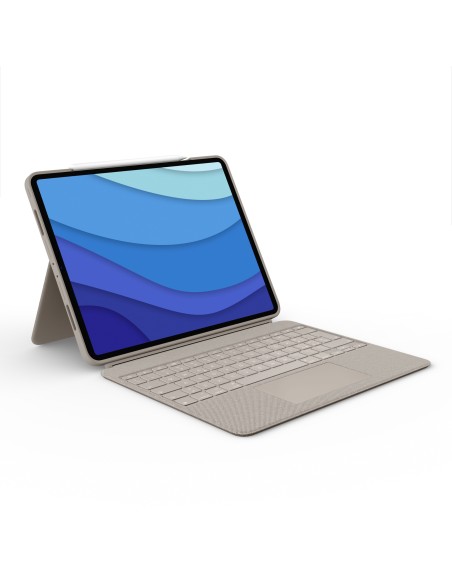 Logitech Combo Touch Custodia con Tastiera per iPad Pro 12,9 pollici (5a gen - 2021) - Tastiera Retroilluminata Rimovibile,
