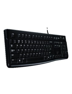 Logitech K120 Corded Keyboard tastiera USB Russo Nero