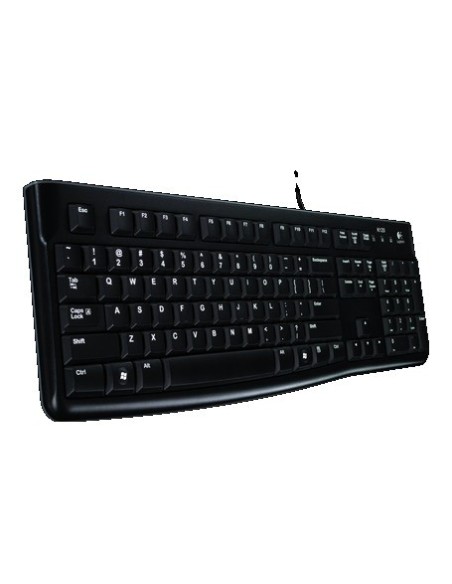 Logitech K120 Corded Keyboard tastiera USB Russo Nero