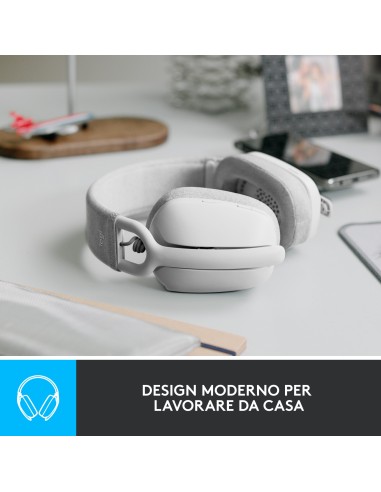 Logitech Zone Vibe 100 Auricolare Wireless A Padiglione Musica e Chiamate Bluetooth Bianco