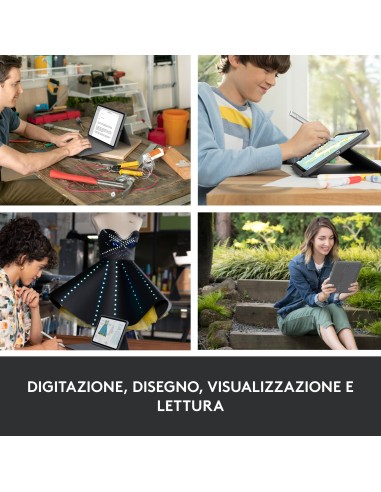 Logitech Rugged Folio Grafite Smart Connector QWERTY Italiano