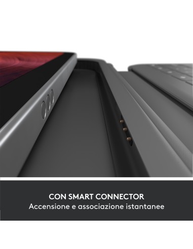 Logitech Rugged Folio Grafite Smart Connector QWERTY Italiano