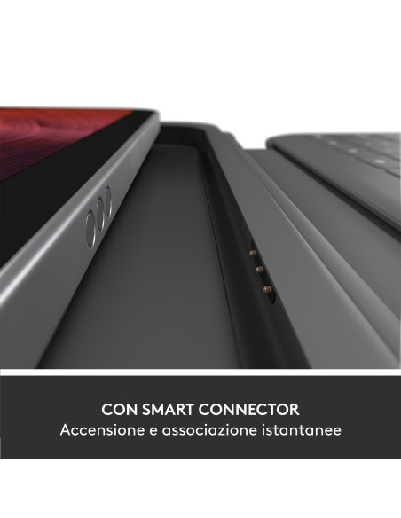 Logitech Rugged Folio Grafite Smart Connector QWERTY Italiano