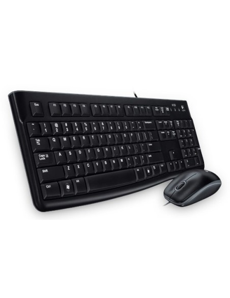 Logitech Desktop MK120 tastiera Mouse incluso USB Arabico Nero