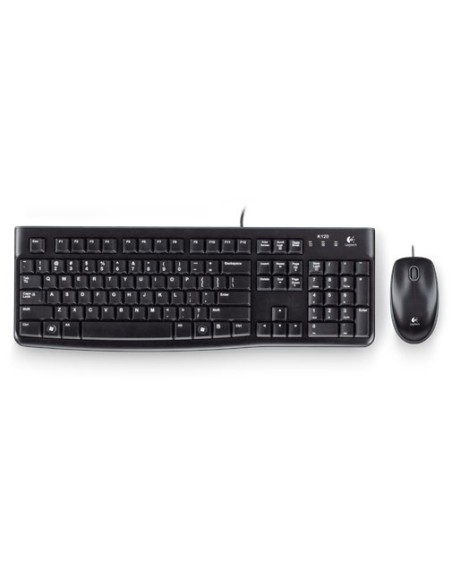 Logitech Desktop MK120 tastiera Mouse incluso USB Arabico Nero
