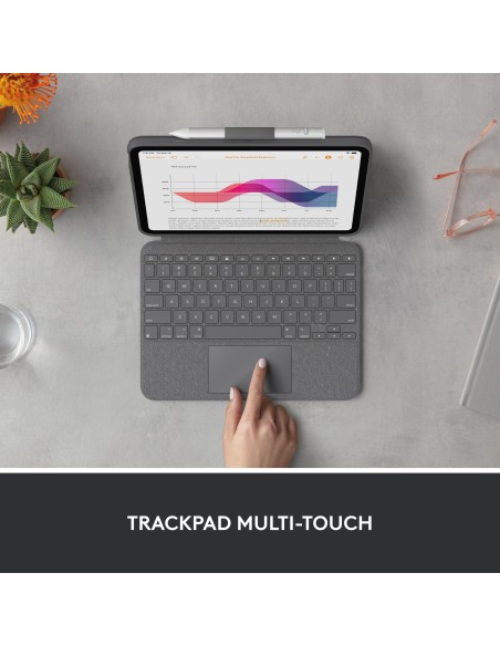 Logitech Combo Touch Grigio Smart Connector QWERTY Italiano
