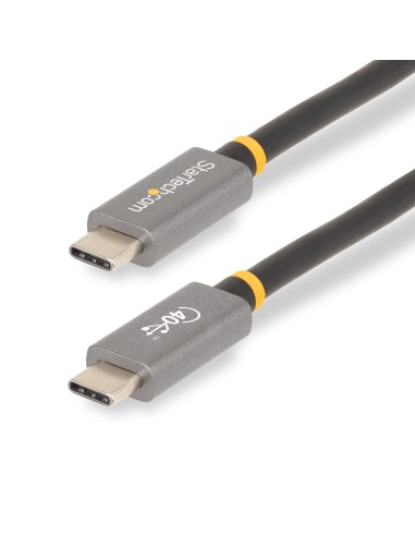 StarTech.com Cavo USB4 da 1 m, Cavo USB Type-C Certificato USB-IF, 40 Gbps, cavo di ricarica e trasferimento dati USB-C, 100W