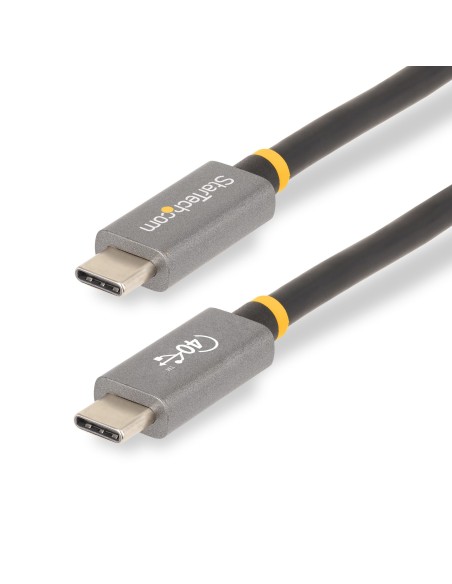StarTech.com Cavo USB4 da 1 m, Cavo USB Type-C Certificato USB-IF, 40 Gbps, cavo di ricarica e trasferimento dati USB-C, 100W
