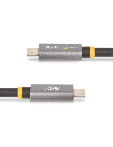 StarTech.com Cavo USB4 da 1 m, Cavo USB Type-C Certificato USB-IF, 40 Gbps, cavo di ricarica e trasferimento dati USB-C, 100W